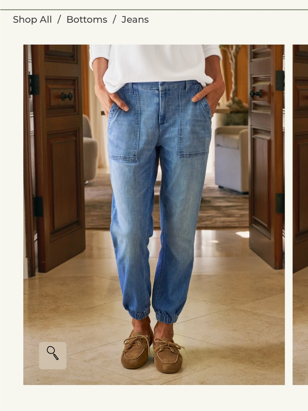 Frank & Eileen Jameson Jogger Utility Jean, size 12